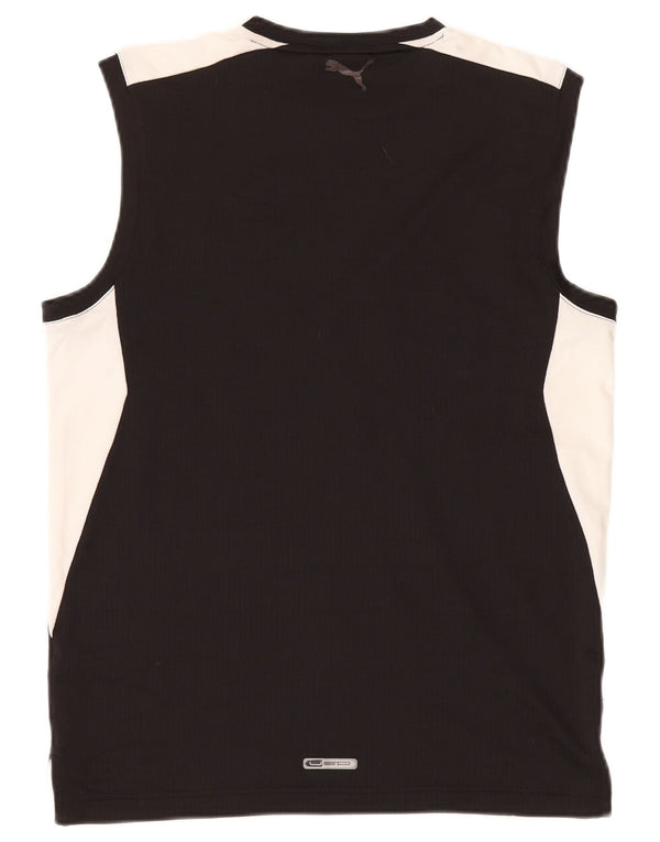 Canotta grafica da uomo Puma, media, nera, poliestere color block, sportiva