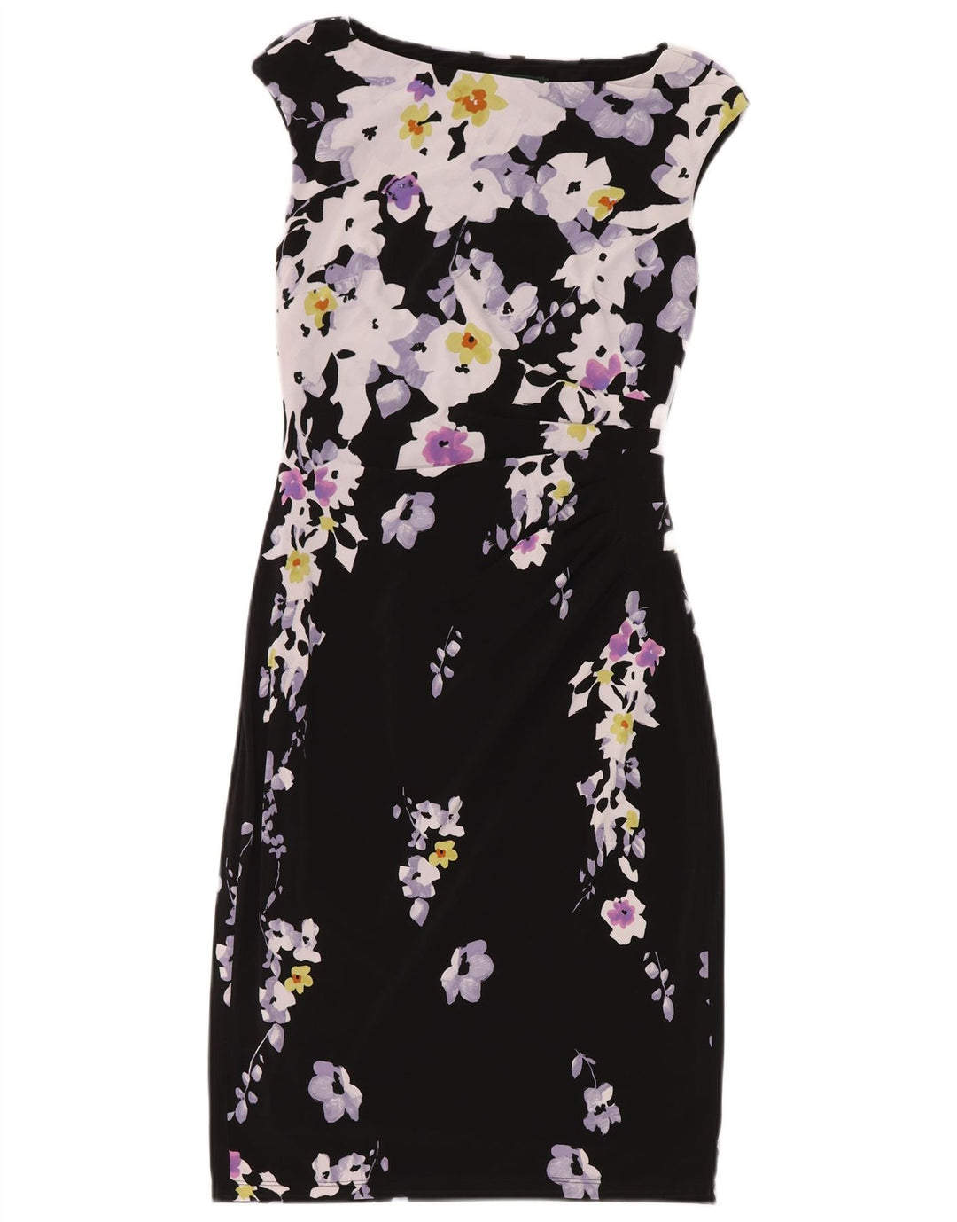 Abito tubino da donna Ralph Lauren US 4 piccolo poliestere floreale nero