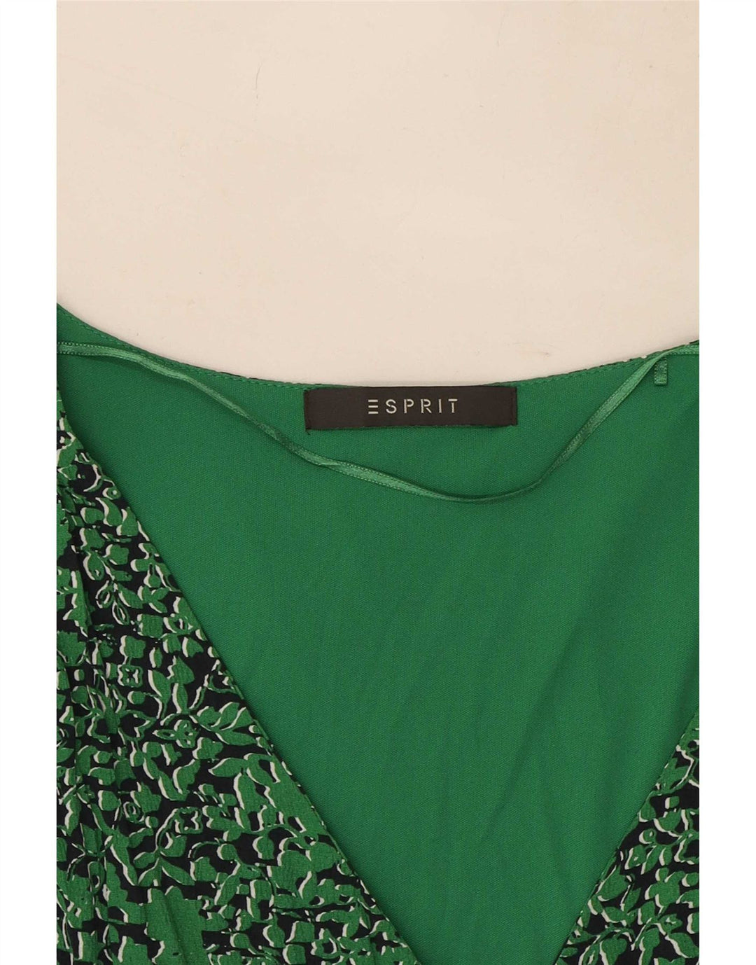 Abito tubino senza maniche modello astratto da donna Esprit UK 10 piccolo verde