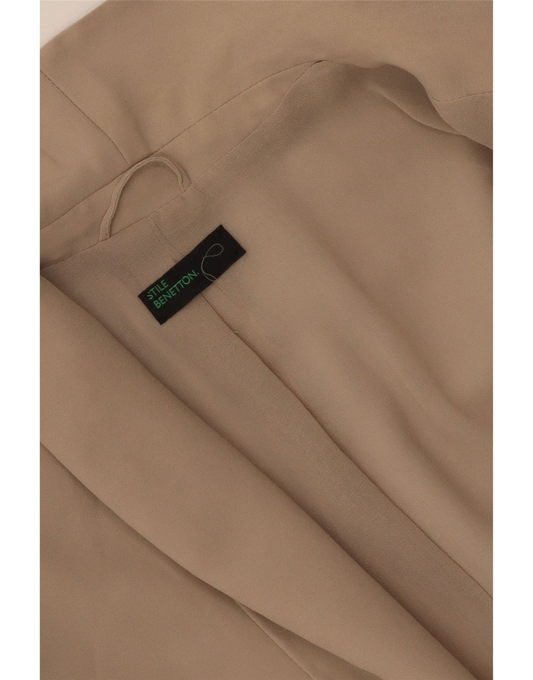 Giacca blazer da donna a 1 bottone Benetton UK 12 Beige medio