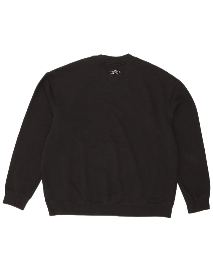 Felpa grafica Nike Dri Fit da uomo, piccola, in cotone nero