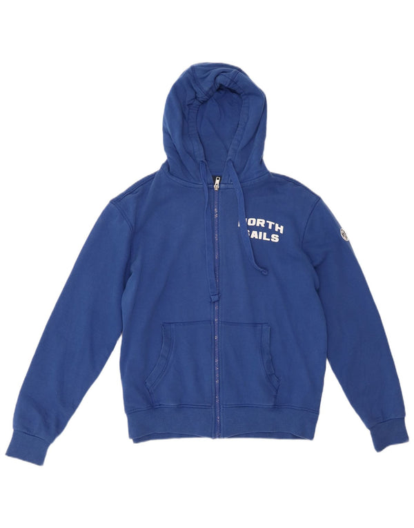 Felpa con cappuccio e zip oversize da donna North Sails UK 6 XS Cotone blu