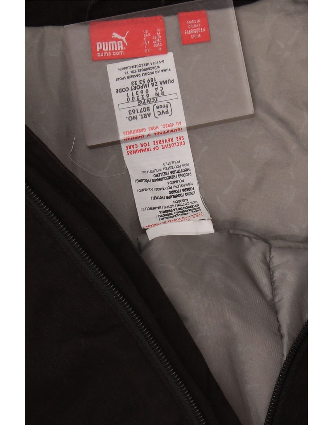 Giubbotto bomber da uomo PUMA UK 38 cotone nero medio