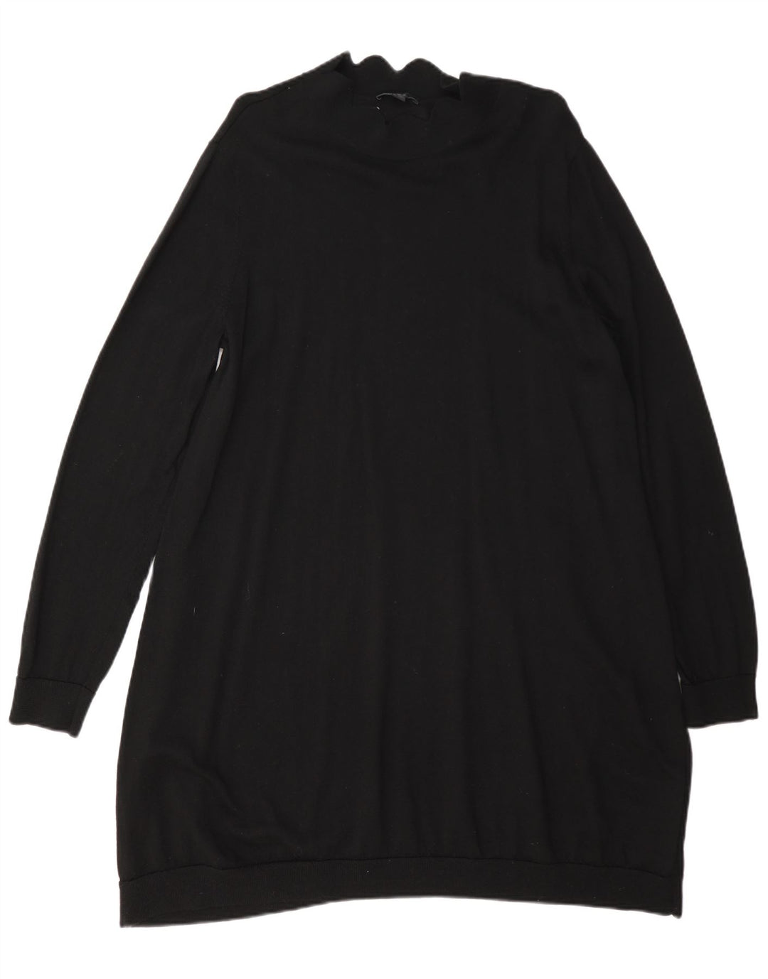 Abito maglione a maniche lunghe da donna Cos UK 14 Lana nera media