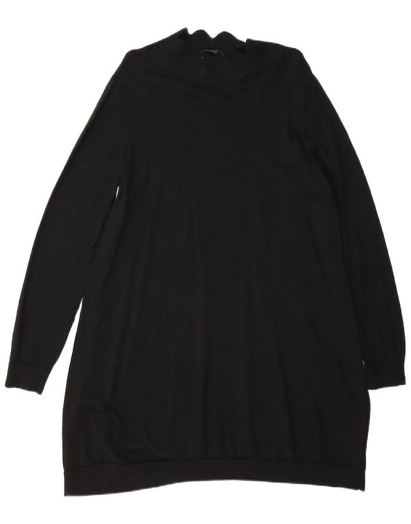 Abito maglione a maniche lunghe da donna Cos UK 14 Lana nera media