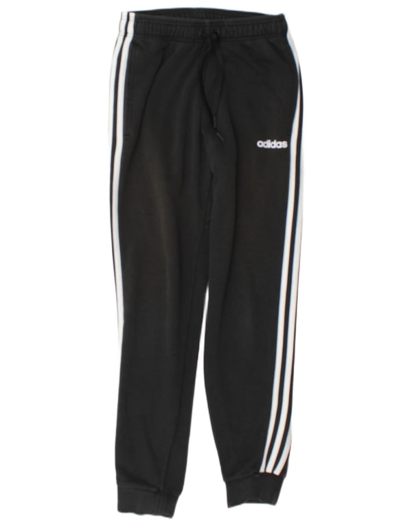 Pantaloni da tuta da uomo Adidas Joggers piccoli in cotone color block nero