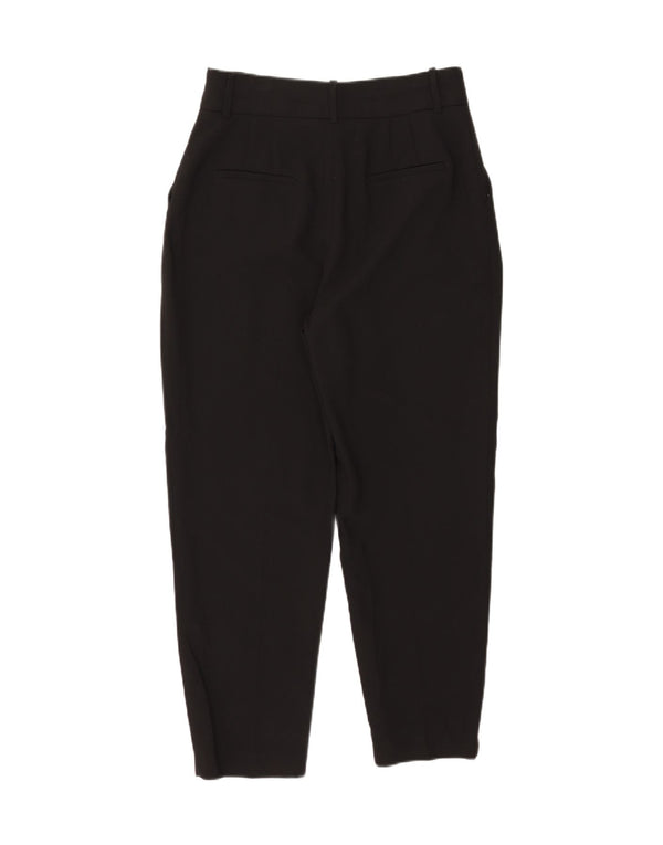 Pantaloni chino affusolati da donna Zara grandi W30 L27 poliestere nero