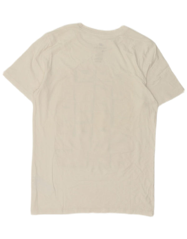 T-shirt grafica Nike da uomo con taglio atletico, piccola, in cotone bianco