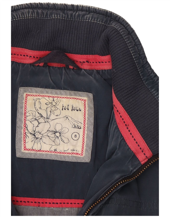 Gilet imbottito da donna Fat Face UK 8 piccolo poliestere blu navy