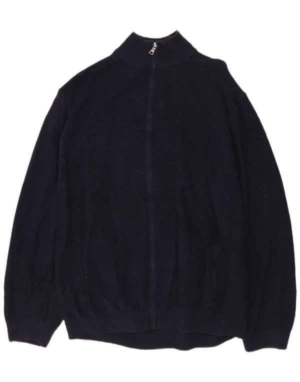 MARKS & SPENCER Maglione cardigan da uomo 2XL cotone blu navy