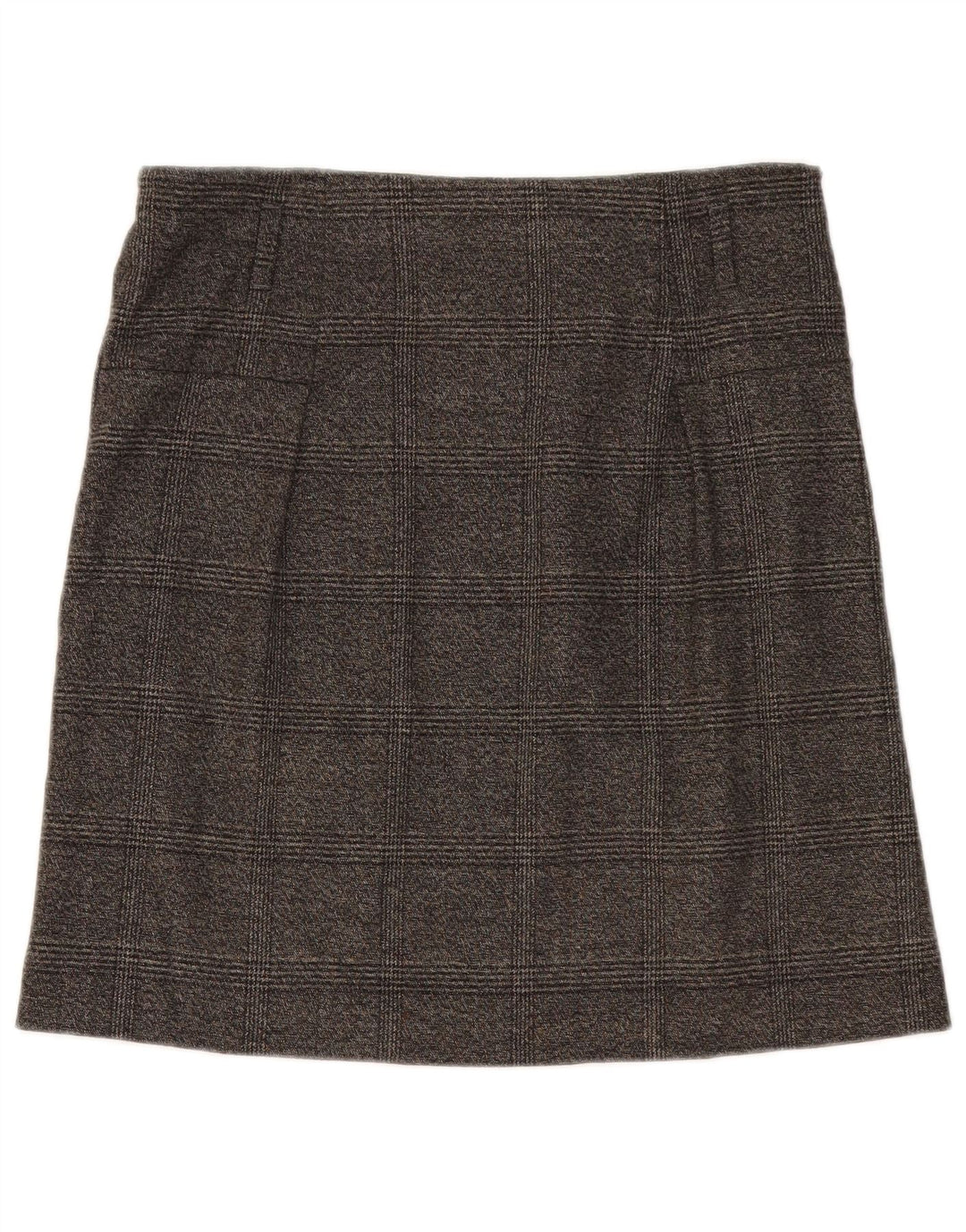 Gonna dritta da donna Zara media W28 poliestere scozzese grigio