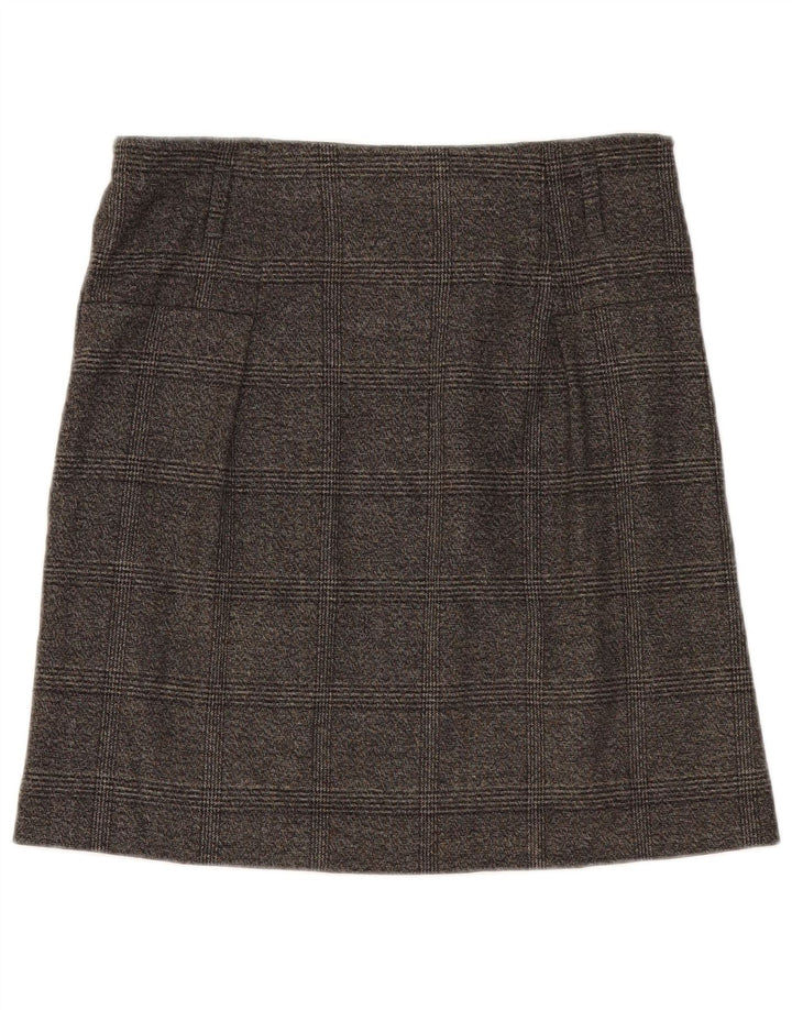 Gonna dritta da donna Zara media W28 poliestere scozzese grigio