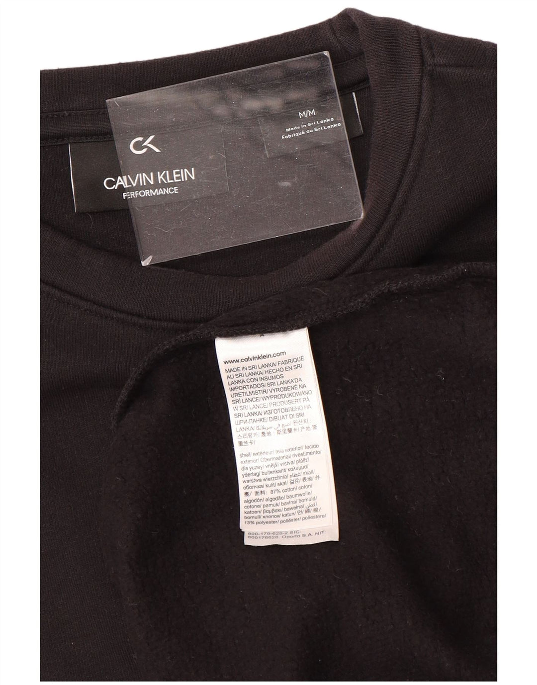 CALVIN KLEIN Felpa da performance da donna Maglione UK 14 Marrone medio