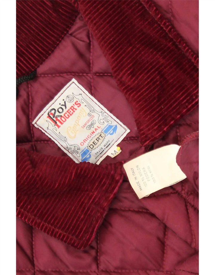 Giacca trapuntata da uomo Roy Rogers UK 38 Nylon bordeaux medio