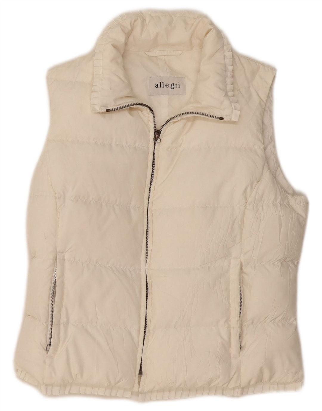 Gilet imbottito da donna Allegri UK 14 medio bianco
