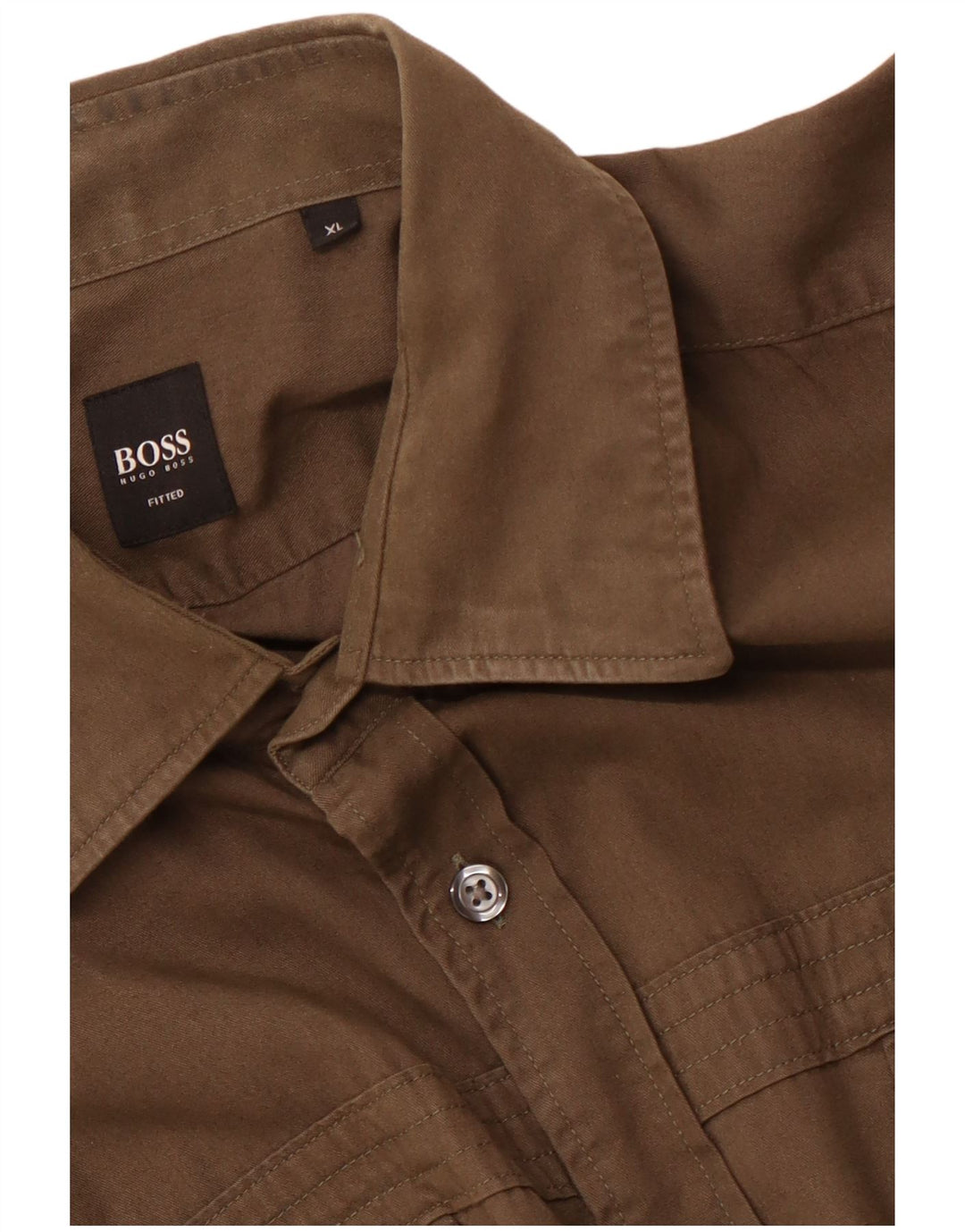 Camicia aderente da uomo HUGO BOSS XL Marrone