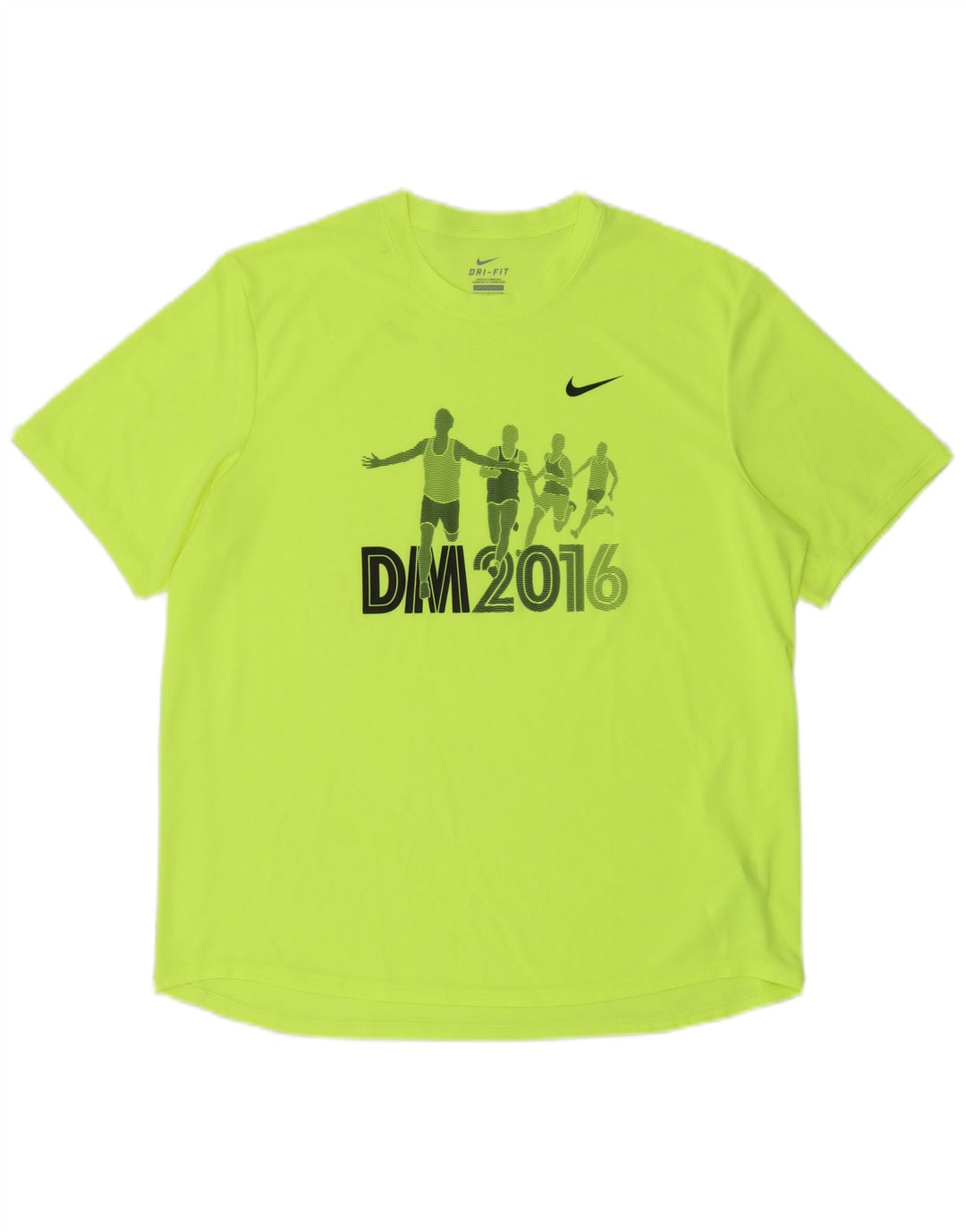 T-shirt grafica Nike Dri Fit da uomo, grande, in poliestere verde