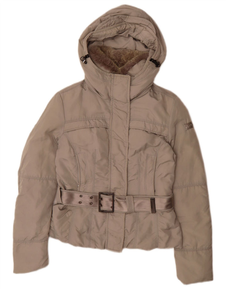 Piumino con cappuccio Donna PEUTEREY IT 40 Small Grigio Poliammide