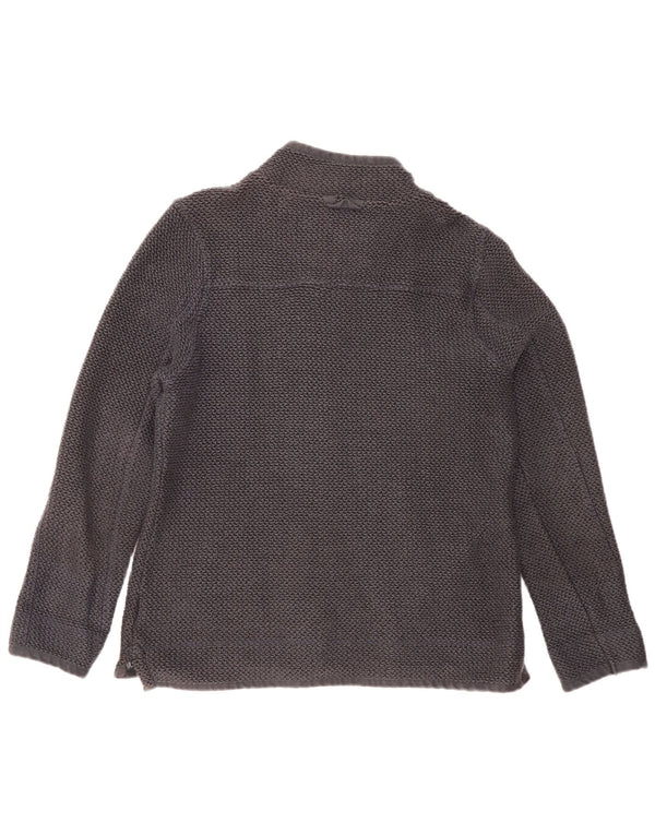 Giacca da tuta da donna Weird Fish UK 16 grande cotone grigio