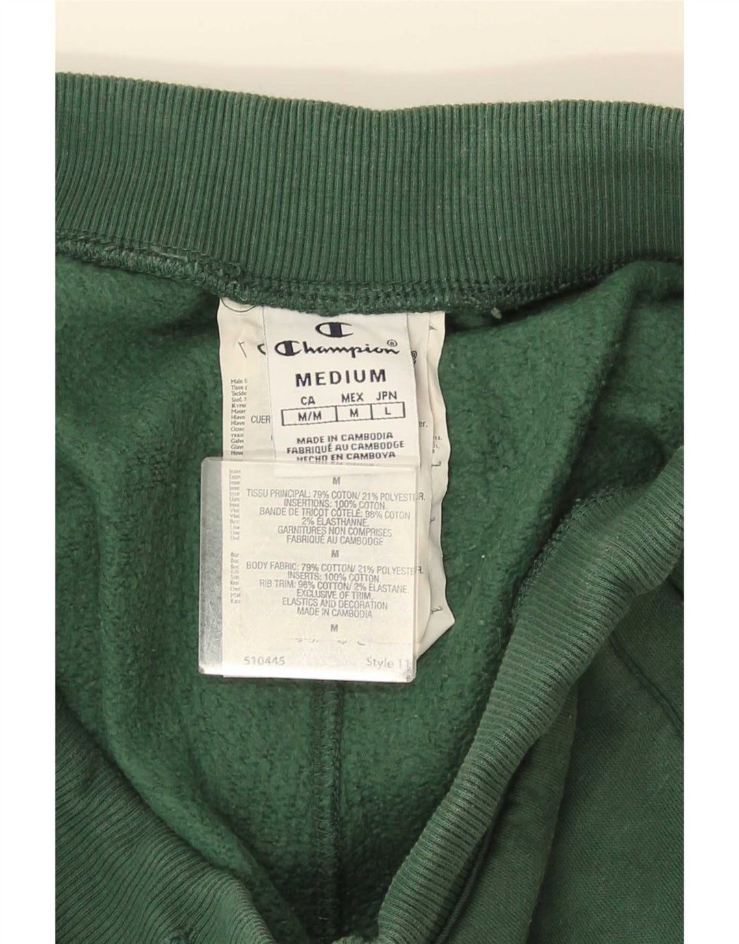 Pantaloni da tuta da uomo Champion Joggers in cotone verde medio
