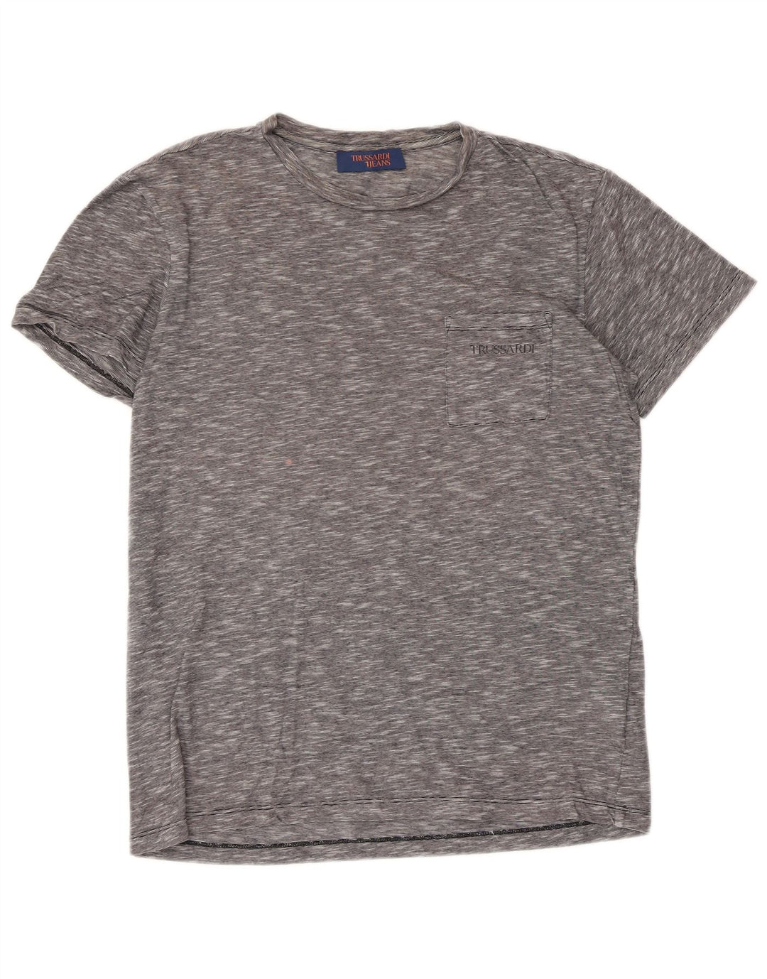 T-shirt Uomo TRUSSARDI Small Cotone Puntinato Grigio