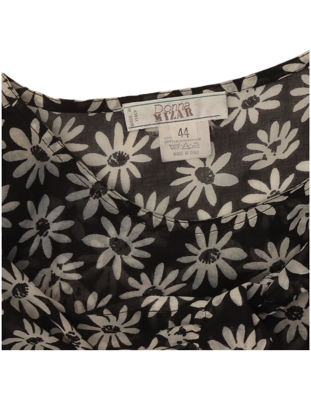 Abito lungo da donna DONNA MIZAR IT 44 Cotone floreale nero medio