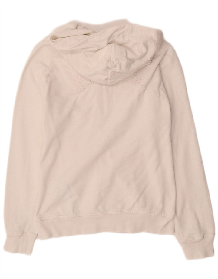 Maglione con cappuccio e zip CHAMPION da donna Heritage UK 10 piccolo bianco
