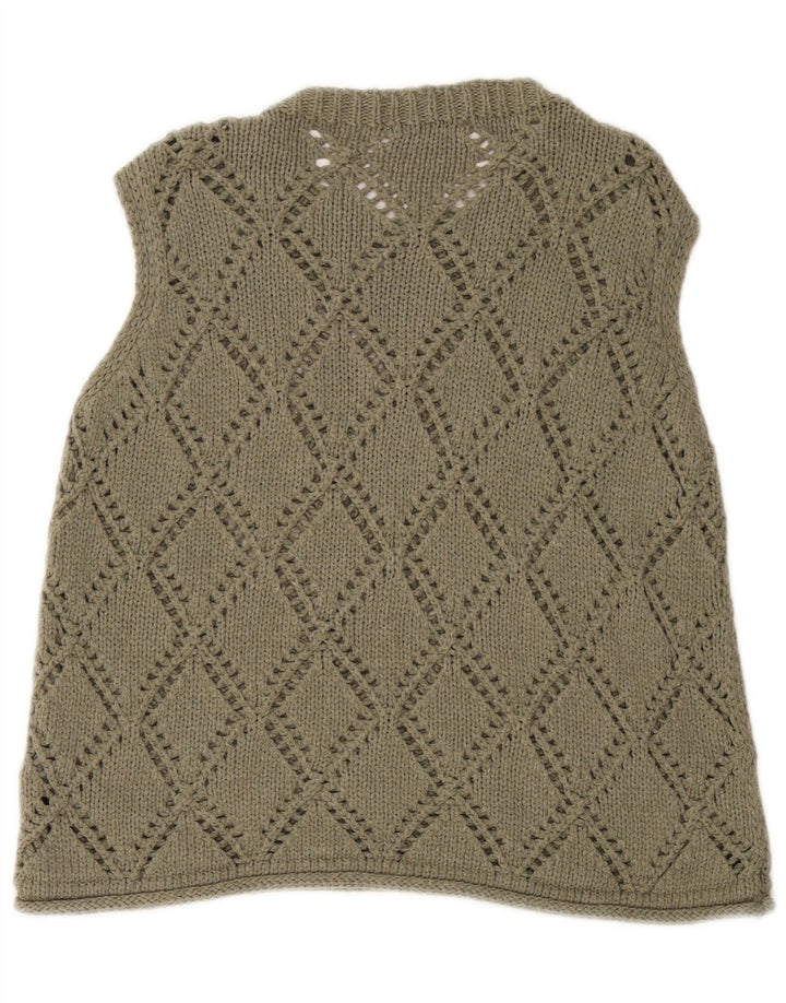 MARKS & SPENCER Canotta corta da uomo Canotta media kaki a rombi/cotone diamante