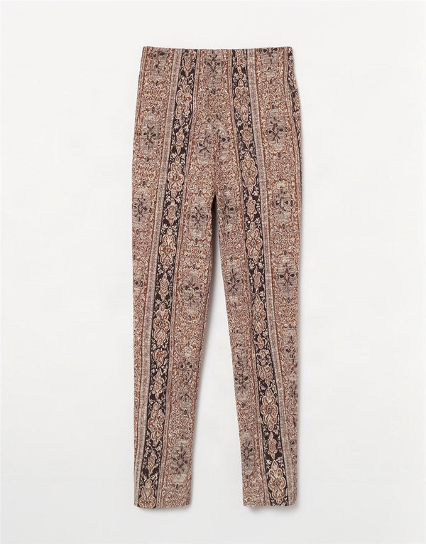 pantaloni casual da donna oktavia UK 12 medi W26 L30 Paisley multicolore