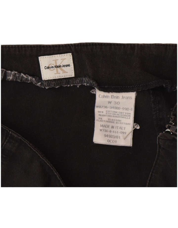 Minigonna da donna Calvin Klein W30 in cotone grigio medio