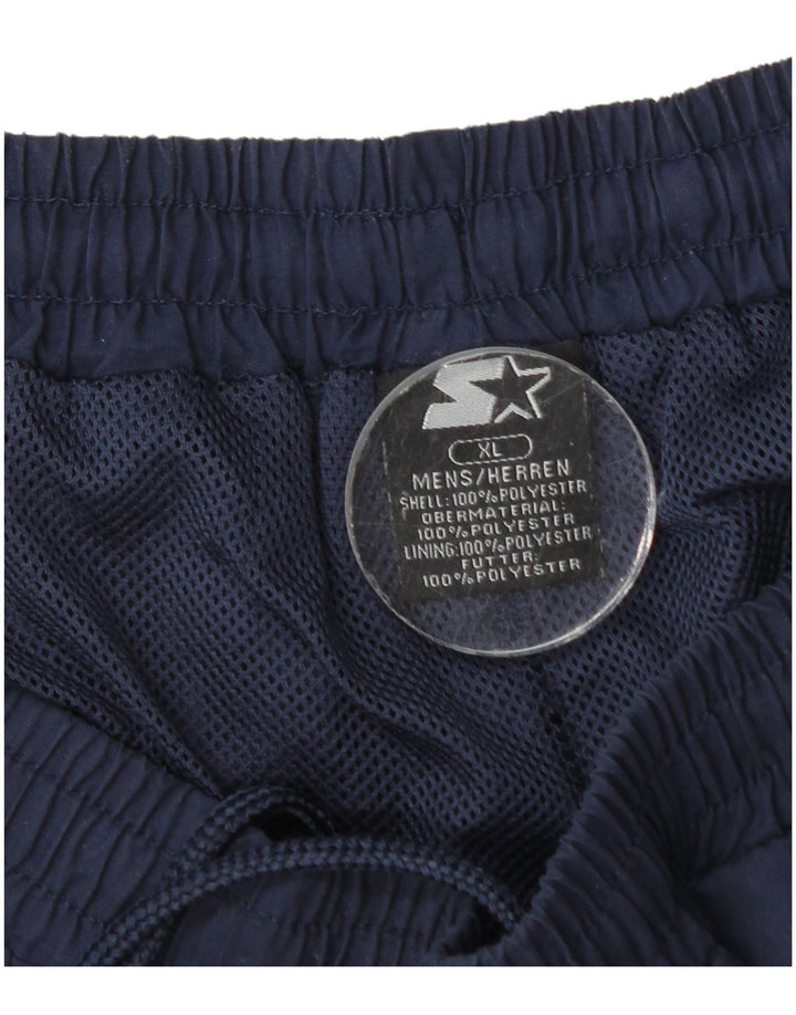 Pantaloncini da bagno da uomo Starter XL Blu navy in poliestere color block