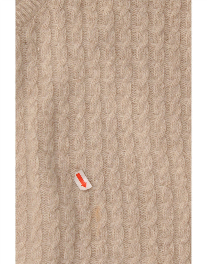 ST. Maglione cardigan da donna ANDREWS UK 18 XL Beige Angora