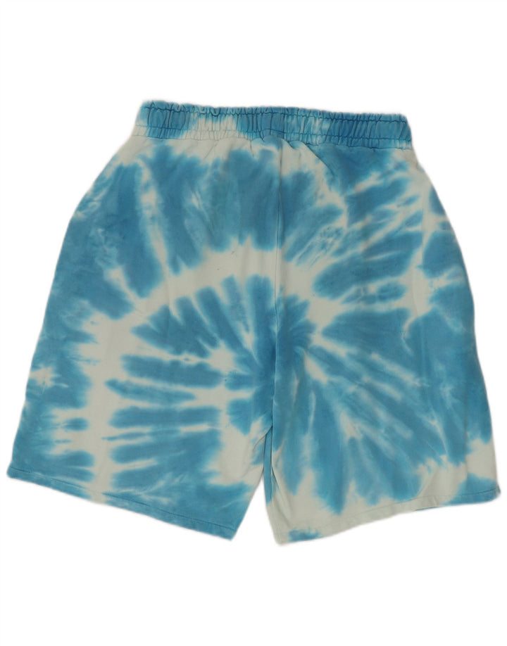 Pantaloncini sportivi da uomo Guess blu medio in cotone tie dye