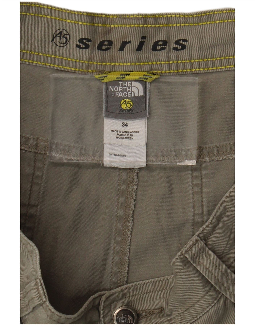 Pantaloncini cargo da uomo The North Face W34 Large in cotone grigio