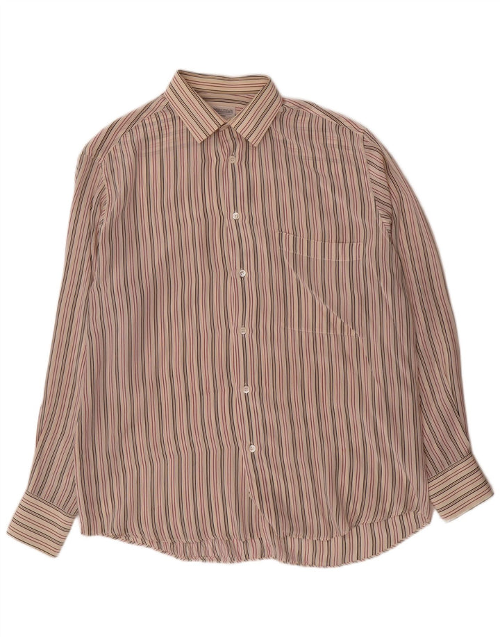 Camicia Uomo Pancaldi&B Riga Grande In Seta Multicolore
