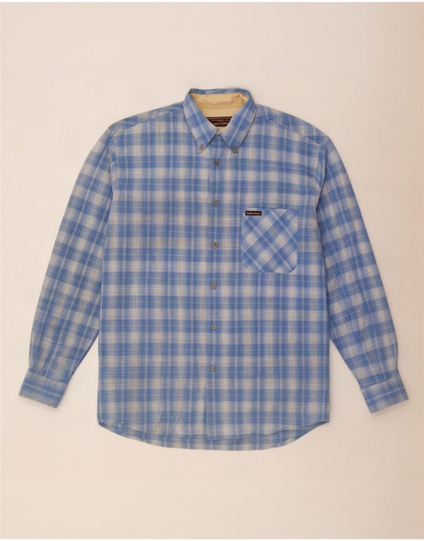 Camicia da uomo Marlboro Classics a quadri blu grandi