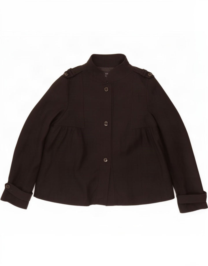 Cappotto da marinaio da donna Zara UK 16 grande in lana nera