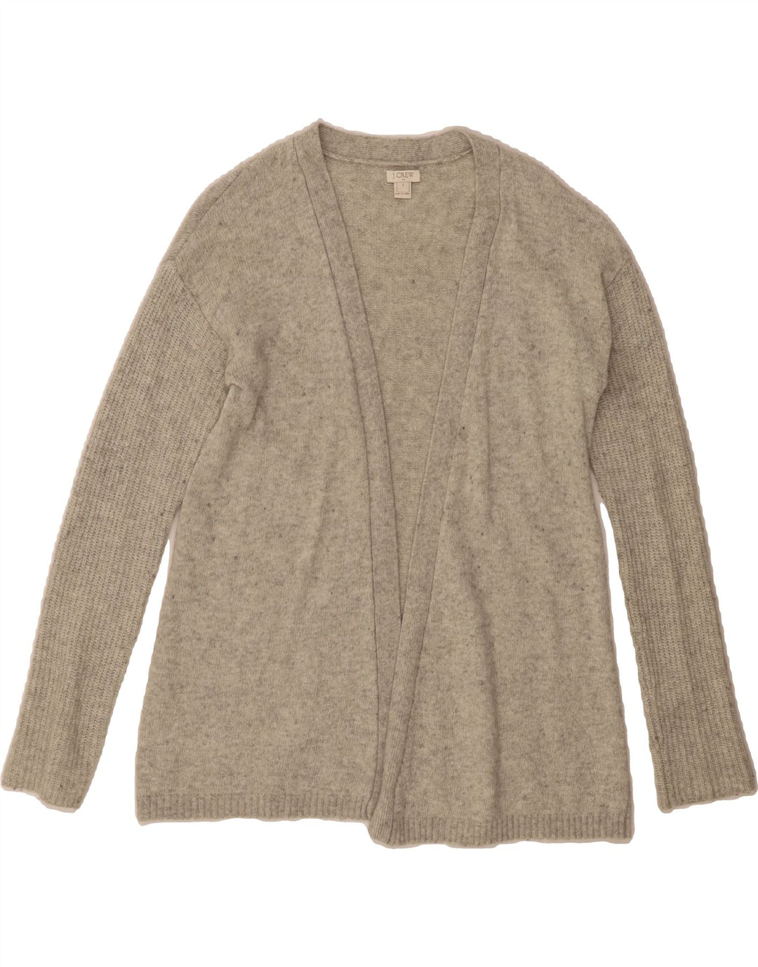 J. CREW Womens Open Cardigan Sweater UK 10 Small Grey Flecked Viscose Vintage J. Crew and Second-Hand J. Crew from Messina Hembry 