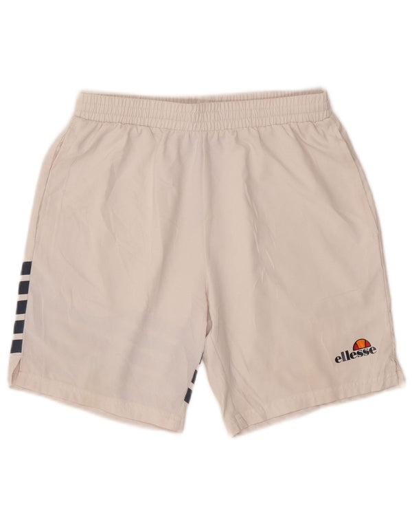 Pantaloncini sportivi da uomo Ellesse piccoli in poliestere bianco