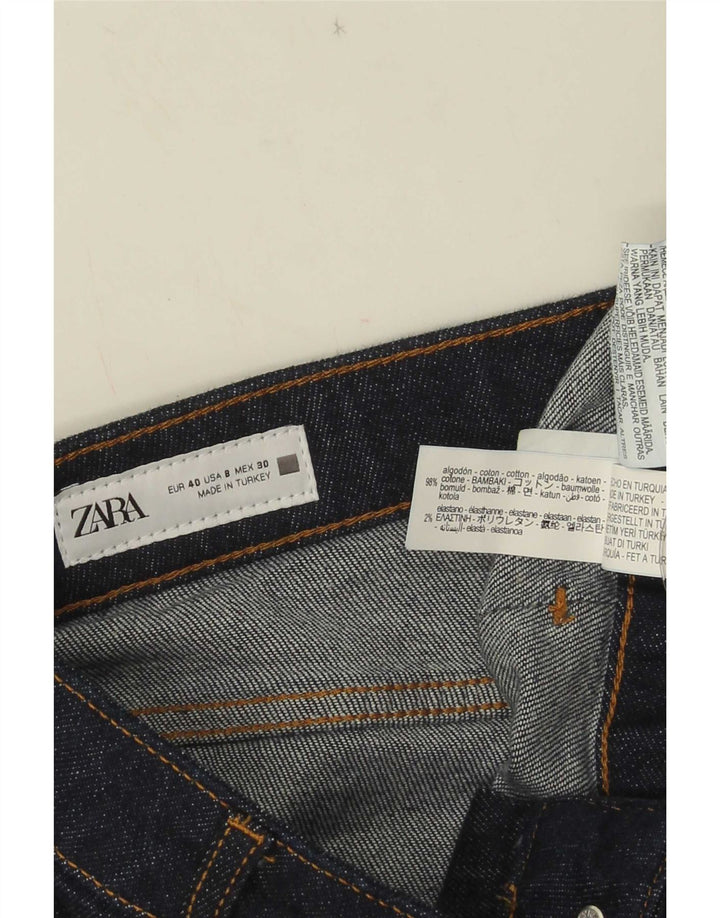 Jeans Bootcut da donna Zara EU 40 medio W30 L27 cotone blu navy