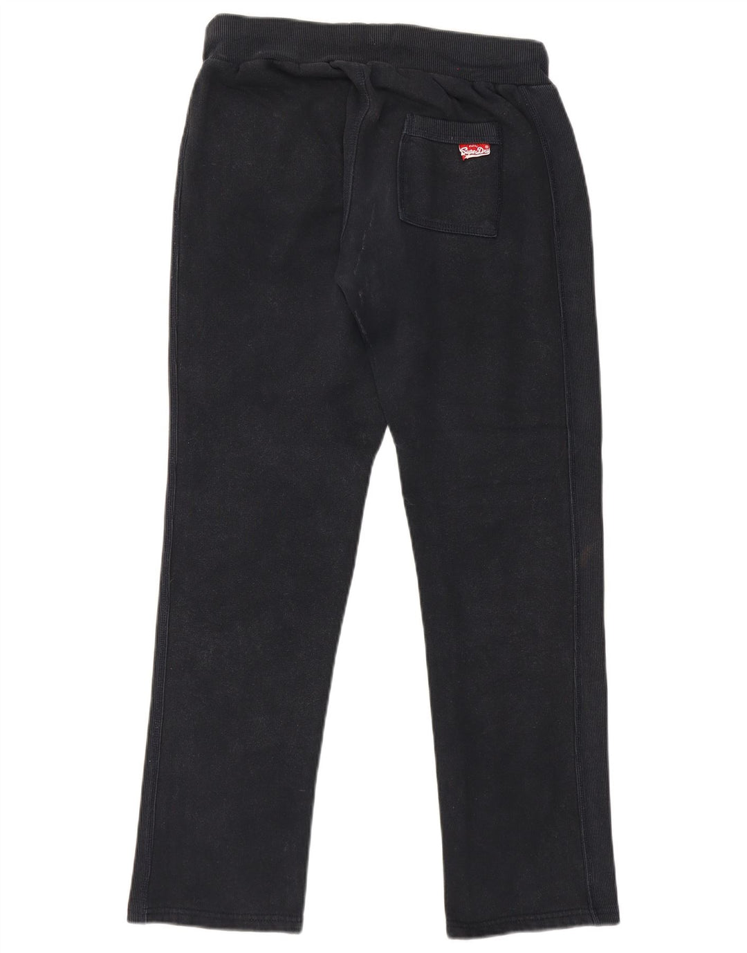 Pantaloni da tuta con grafica da donna Superdry UK 14 cotone medio nero