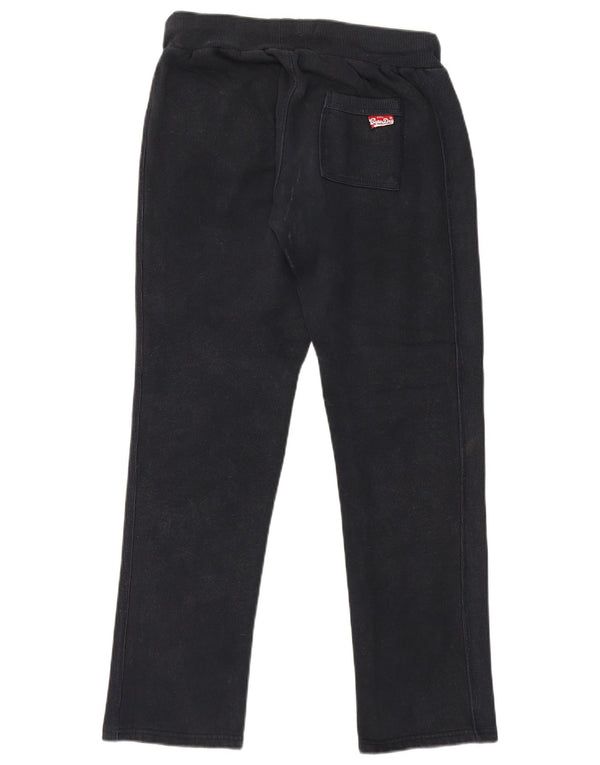 Pantaloni da tuta con grafica da donna Superdry UK 14 cotone medio nero