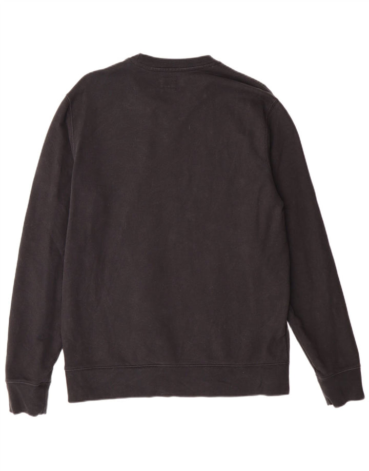 LEVI'S Felpa da uomo con vestibilità standard, maglione medio, cotone nero