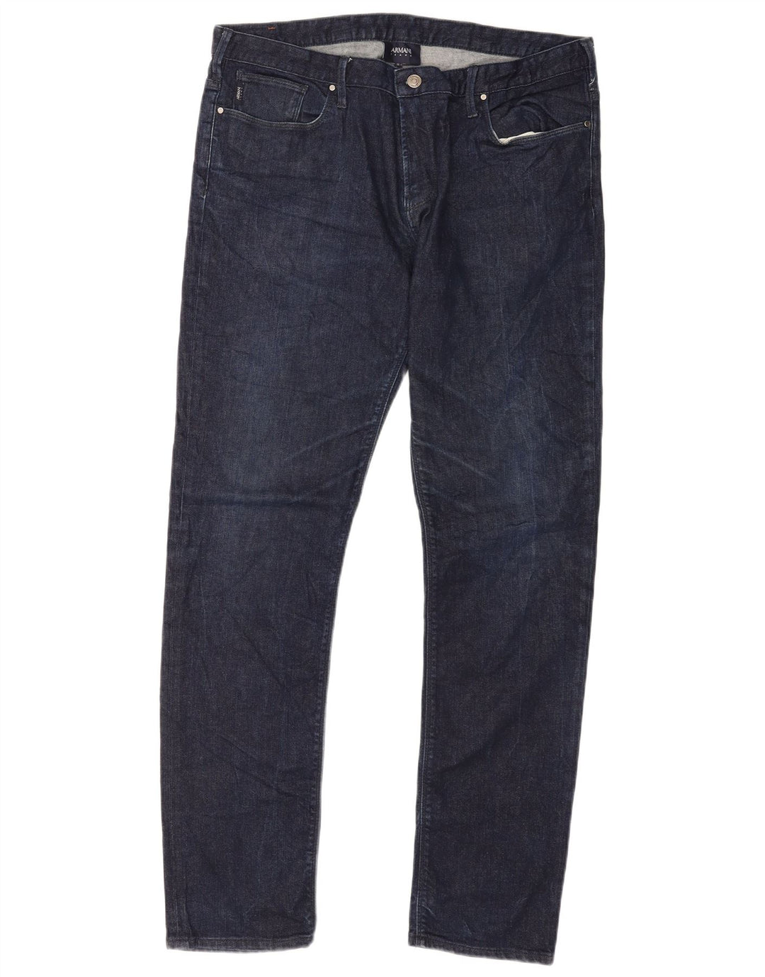 Jeans slim da uomo Armani W36 L34 cotone blu navy