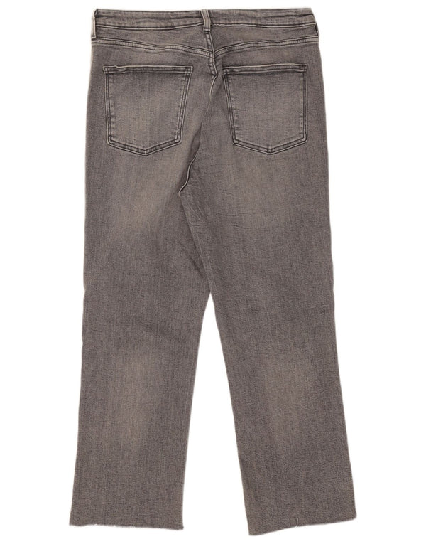 Jeans corti da donna Zara EU 46 XL W36 L25 cotone grigio