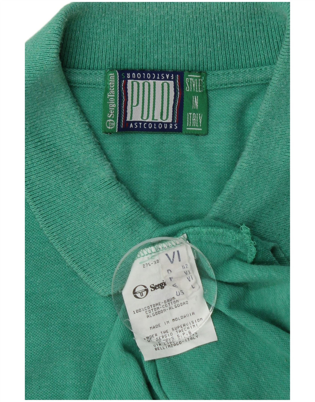 Polo Uomo Sergio Tacchini Large Verde Cotone