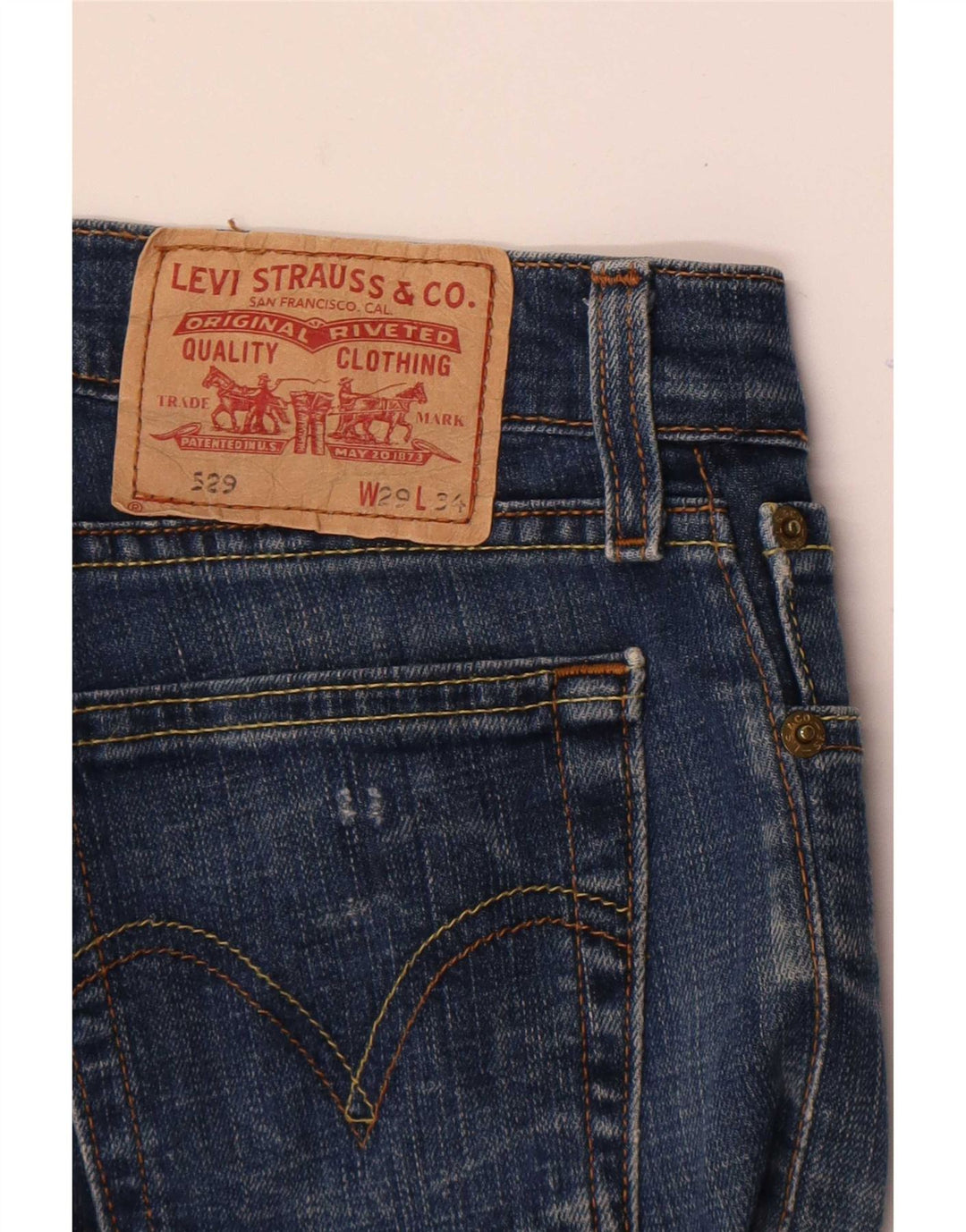 Jeans Levi's 529 Curvy Bootcut da donna W29 L26 Blu