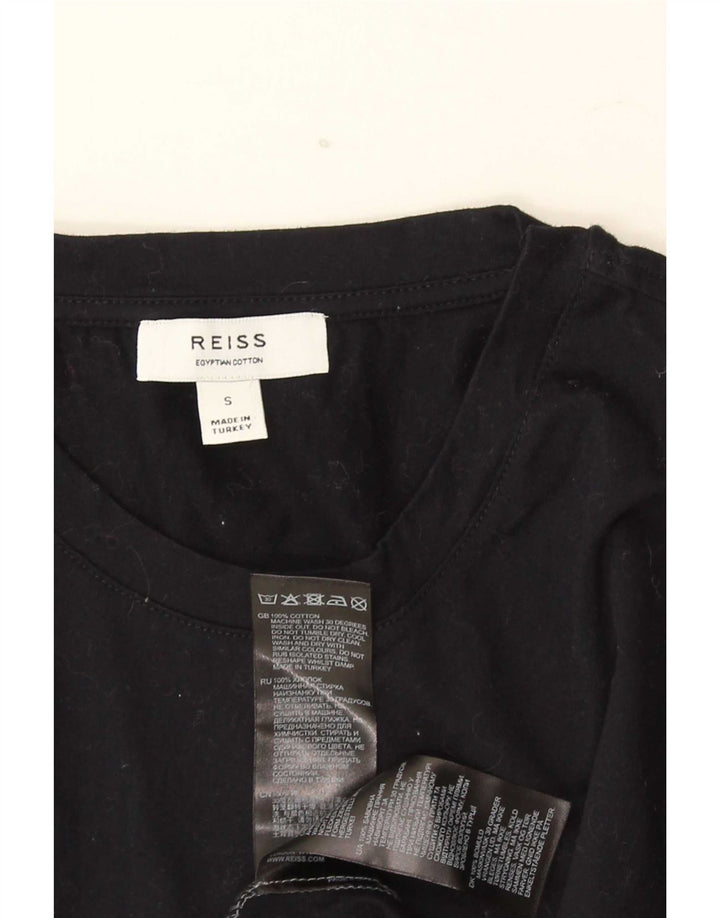 T-shirt da uomo Reiss Top Small in cotone color block grigio