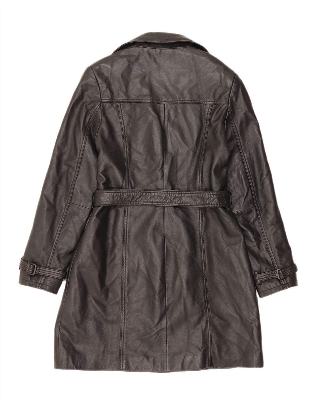 Cappotto In Pelle Donna Conbipel IT 46 Large Pelle Nera