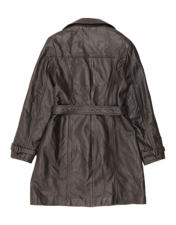 Cappotto In Pelle Donna Conbipel IT 46 Large Pelle Nera